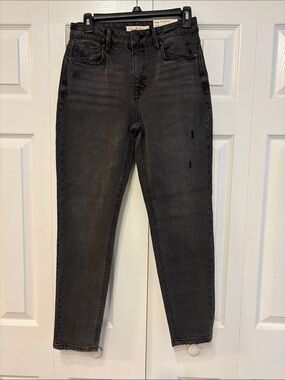 Unpublished Debbie Slim mom fit Washed Black Skinny Jeans 685